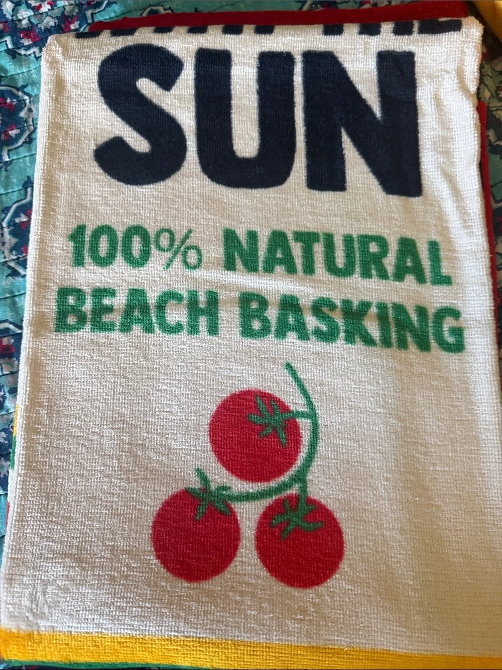 Beach Towel for kids -Fun Ketchup theme NWT